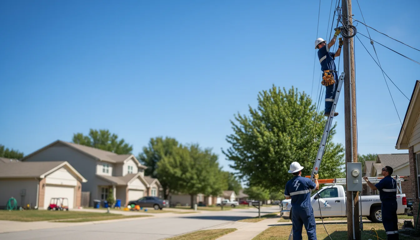 Residential electrician providing installation services in Bangor, WI